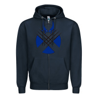 Navy wolverine 5 Zipper Hoodie - linhVisuals