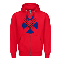Red wolverine 5 Zipper Hoodie - linhVisuals