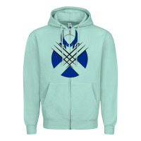 Seafoam wolverine 5 Zipper Hoodie - linhVisuals