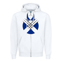 White wolverine 5 Zipper Hoodie - linhVisuals