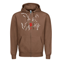 Chestnut beauty the beast love Zipper Hoodie - linhVisuals