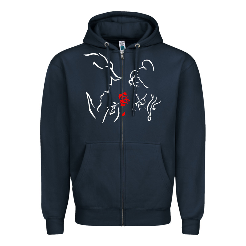 Beauty The Beast Love Zipper Hoodie by linhVisuals | Teevron