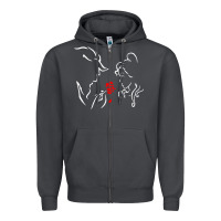 Smoke beauty the beast love Zipper Hoodie - linhVisuals