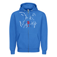 True Royal beauty the beast love Zipper Hoodie - linhVisuals
