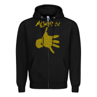 Black Midnight Oil colour Zipper Hoodie - linhVisuals