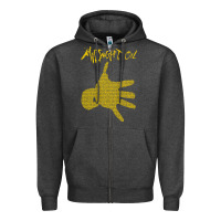 Charcoal Heather Midnight Oil colour Zipper Hoodie - linhVisuals