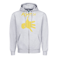 Heather Grey Midnight Oil colour Zipper Hoodie - linhVisuals