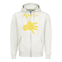 Oatmeal Heather Midnight Oil colour Zipper Hoodie - linhVisuals