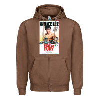 Chestnut fist of fury by bruce Zipper Hoodie - linhVisuals