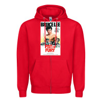 Red fist of fury by bruce Zipper Hoodie - linhVisuals