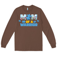 Chestnut LIL Autism Mom Long Sleeve Tee - CowhideDigitalArt