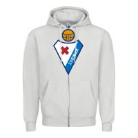 Dove Grey suitable-sd-eibar-worn Zipper Hoodie - linhVisuals
