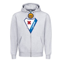 Heather Grey suitable-sd-eibar-worn Zipper Hoodie - linhVisuals