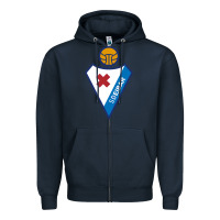 Navy suitable-sd-eibar-worn Zipper Hoodie - linhVisuals