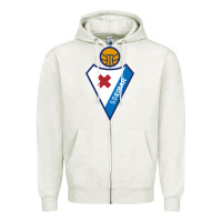 Oatmeal Heather suitable-sd-eibar-worn Zipper Hoodie - linhVisuals