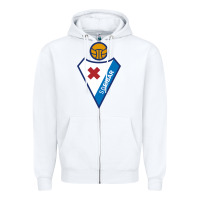 White suitable-sd-eibar-worn Zipper Hoodie - linhVisuals