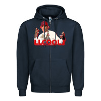 Navy ll cool j Zipper Hoodie - linhVisuals