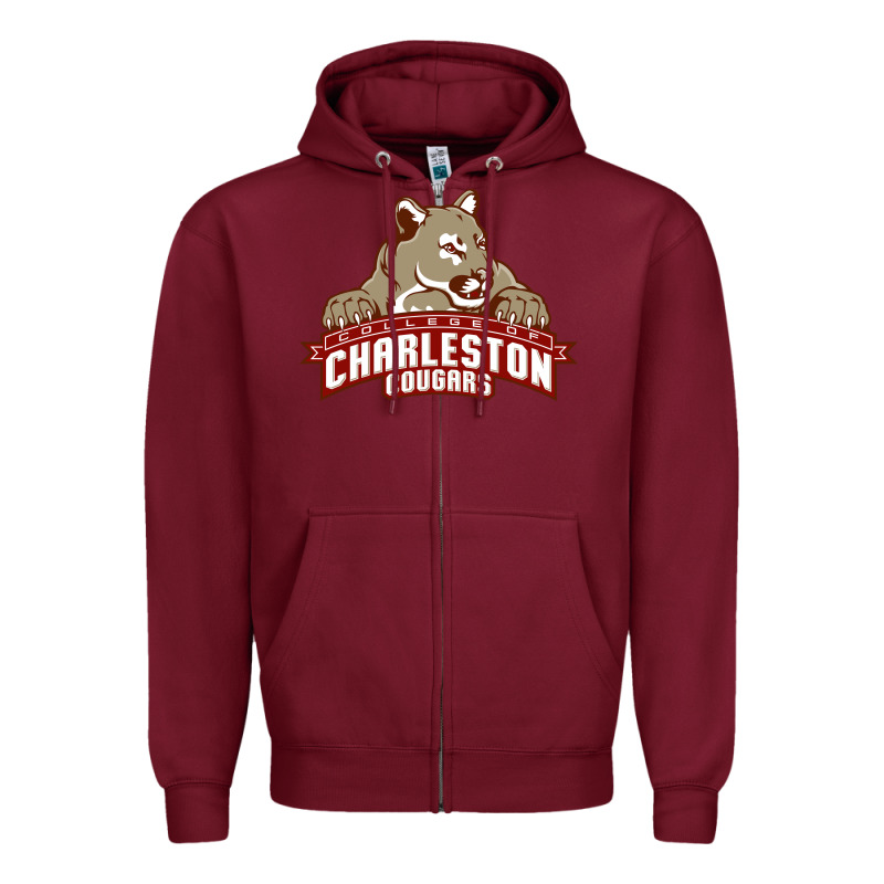 Charleston Cougars Zipper Hoodie by linhVisuals | Teevron