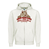 Oatmeal Heather charleston cougars Zipper Hoodie - linhVisuals