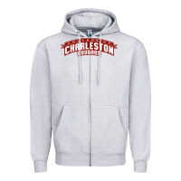 Heather Grey charleston cougars Zipper Hoodie - linhVisuals