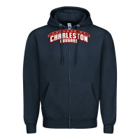 Navy charleston cougars Zipper Hoodie - linhVisuals