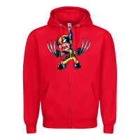 Red wolverine Zipper Hoodie - linhVisuals