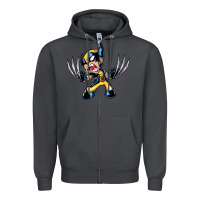 Smoke wolverine Zipper Hoodie - linhVisuals