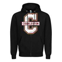 Black charleston cougars Zipper Hoodie - linhVisuals