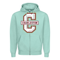 Seafoam charleston cougars Zipper Hoodie - linhVisuals