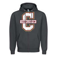 Smoke charleston cougars Zipper Hoodie - linhVisuals