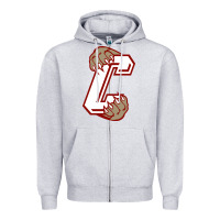 Heather Grey charleston cougars Zipper Hoodie - linhVisuals