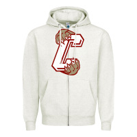 Oatmeal Heather charleston cougars Zipper Hoodie - linhVisuals