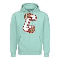 Seafoam charleston cougars Zipper Hoodie - linhVisuals