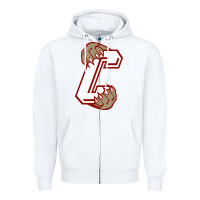 White charleston cougars Zipper Hoodie - linhVisuals