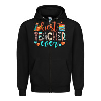 Black best teacher ever Zipper Hoodie - JahusDesignShop