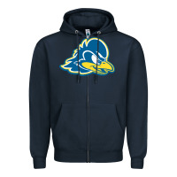 Navy delaware blue hens Zipper Hoodie - linhVisuals