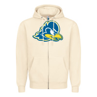 Sandshell delaware blue hens Zipper Hoodie - linhVisuals