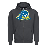 Smoke delaware blue hens Zipper Hoodie - linhVisuals