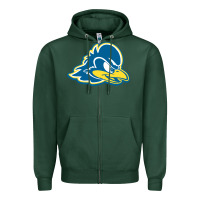 Sports Green delaware blue hens Zipper Hoodie - linhVisuals