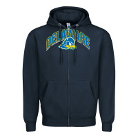 Navy delaware blue hens Zipper Hoodie - linhVisuals