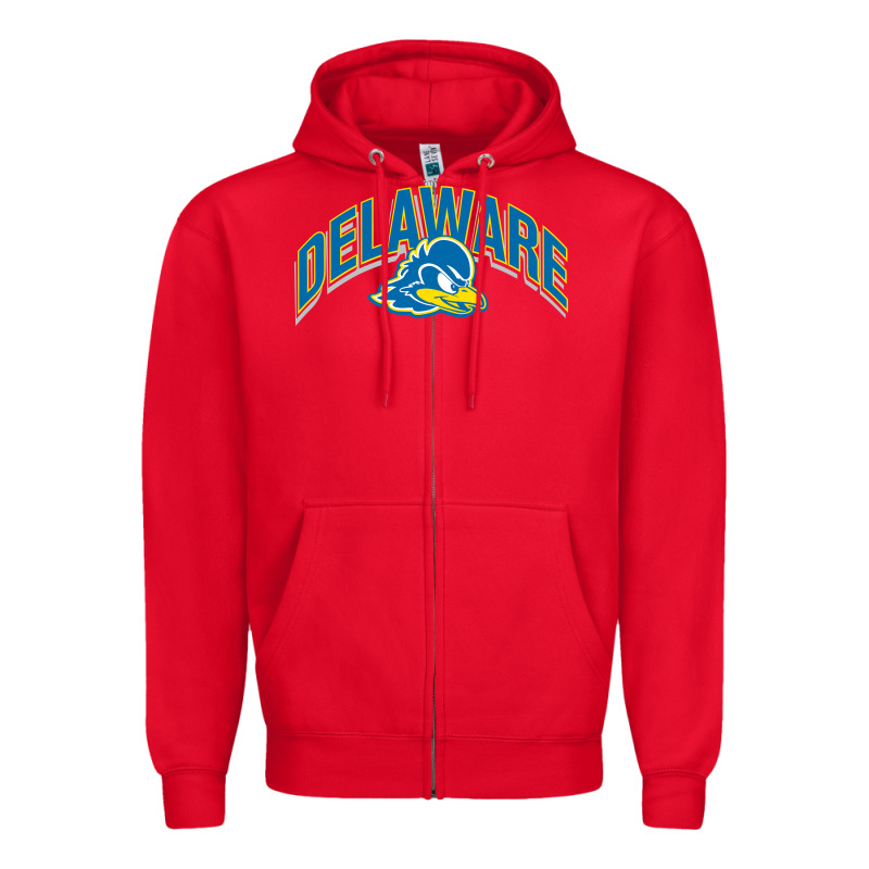 Delaware Blue Hens Zipper Hoodie by linhVisuals | Teevron