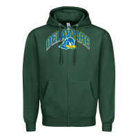 Sports Green delaware blue hens Zipper Hoodie - linhVisuals