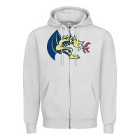 Dove Grey drexel dragons Zipper Hoodie - linhVisuals
