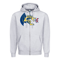 Heather Grey drexel dragons Zipper Hoodie - linhVisuals