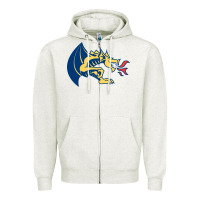 Oatmeal Heather drexel dragons Zipper Hoodie - linhVisuals