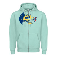 Seafoam drexel dragons Zipper Hoodie - linhVisuals