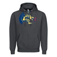 Smoke drexel dragons Zipper Hoodie - linhVisuals