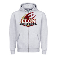 Heather Grey elon phoenix Zipper Hoodie - linhVisuals