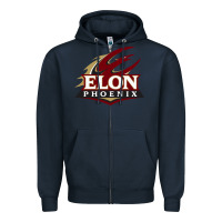 Navy elon phoenix Zipper Hoodie - linhVisuals