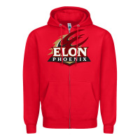 Red elon phoenix Zipper Hoodie - linhVisuals